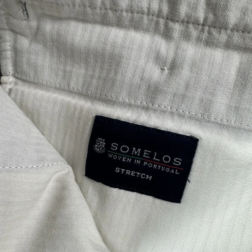 J.Crew Somelos Gray Ludlow Slim Italian Cotton Mens Trouser Size 36x34